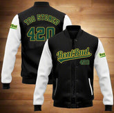 Custom Unisex Baseball Jacket RealBud Camo